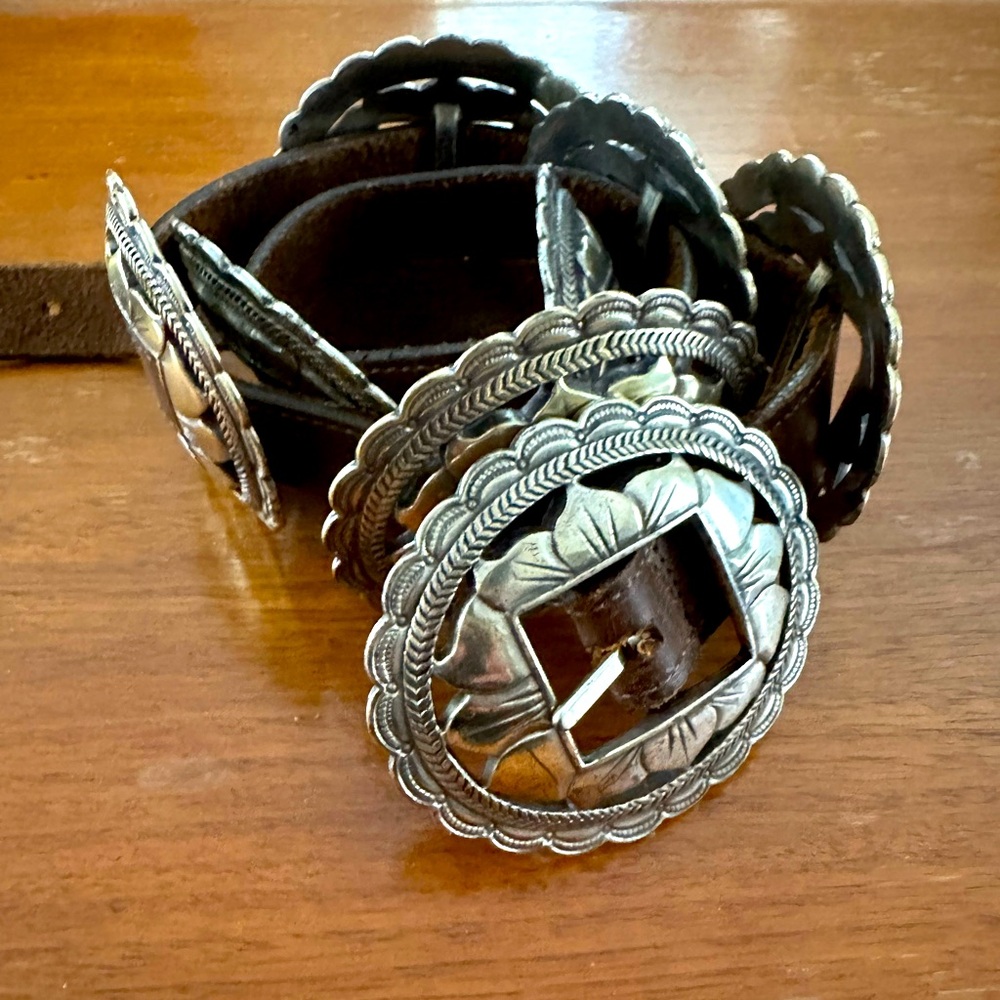 Brighton sunflower conch belt western style m/l